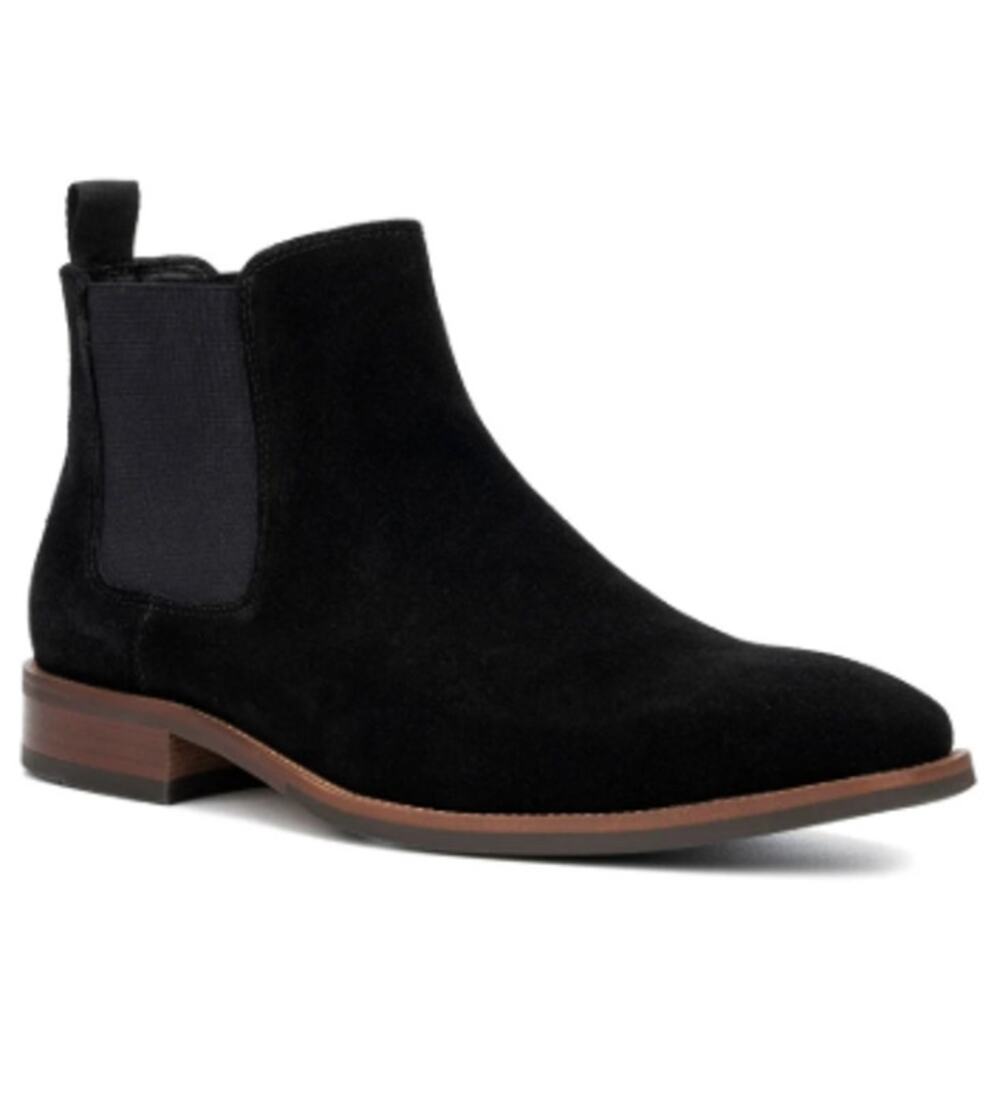 Vintage Foundry Co Boots Men's Size 10 Black Evans Suede Chelsea Ankle New Box